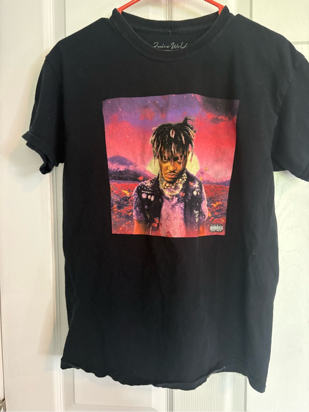 Black Graphic Short Sleeve Tee - Juice WRLD